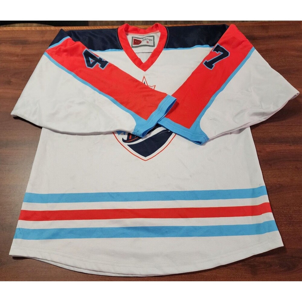 Dangler Sport Lighthouse Hockey New York Islanders White Jersey #47 Size S